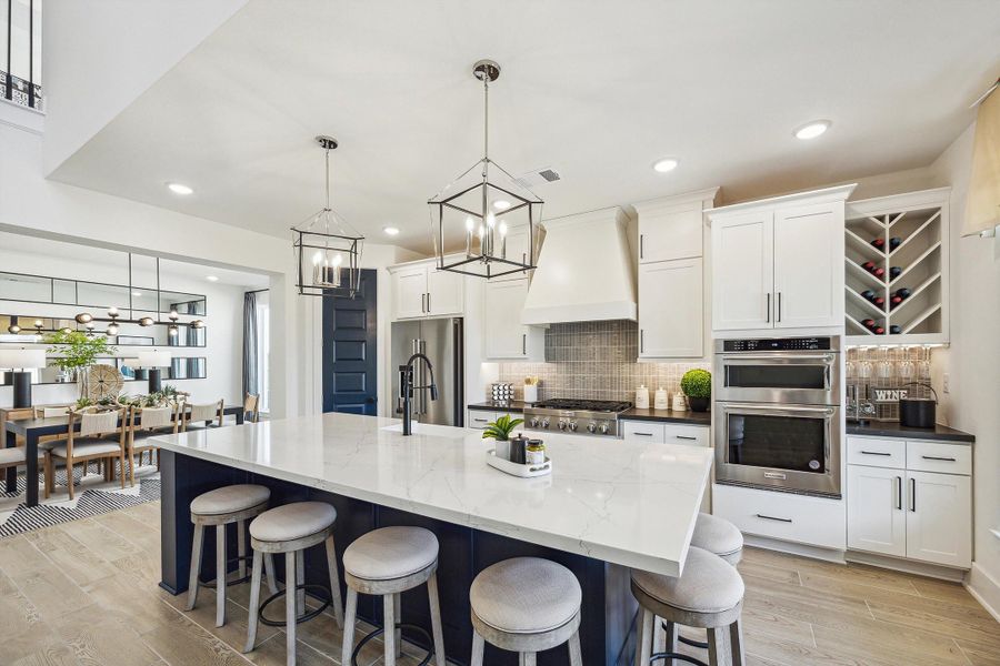 Furnished interior in a model home at Everly - 50' in Hockley (Image 8).