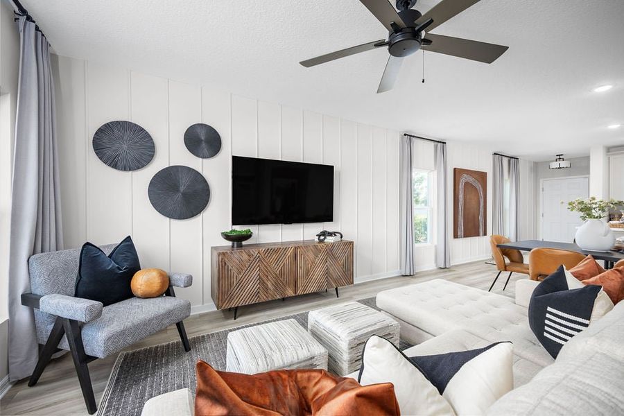 Furnished interior in a model home at Thompson Village Townhomes in Apopka (Image 12).