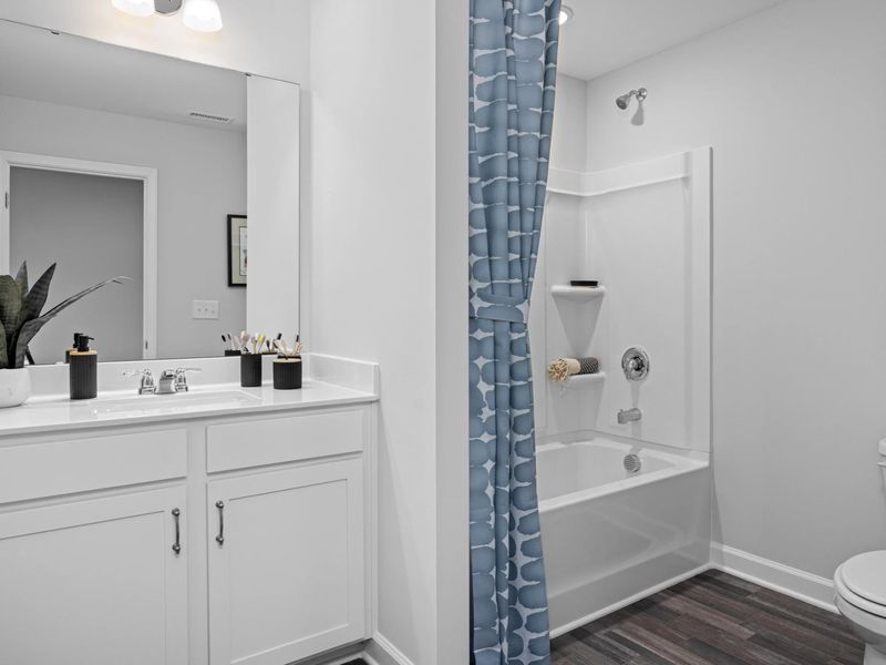 Furnished interior in a model home at Tobacco Road in Angier (Image 32). Furnished interior in a model home at Tobacco Road in Angier (Image 32).