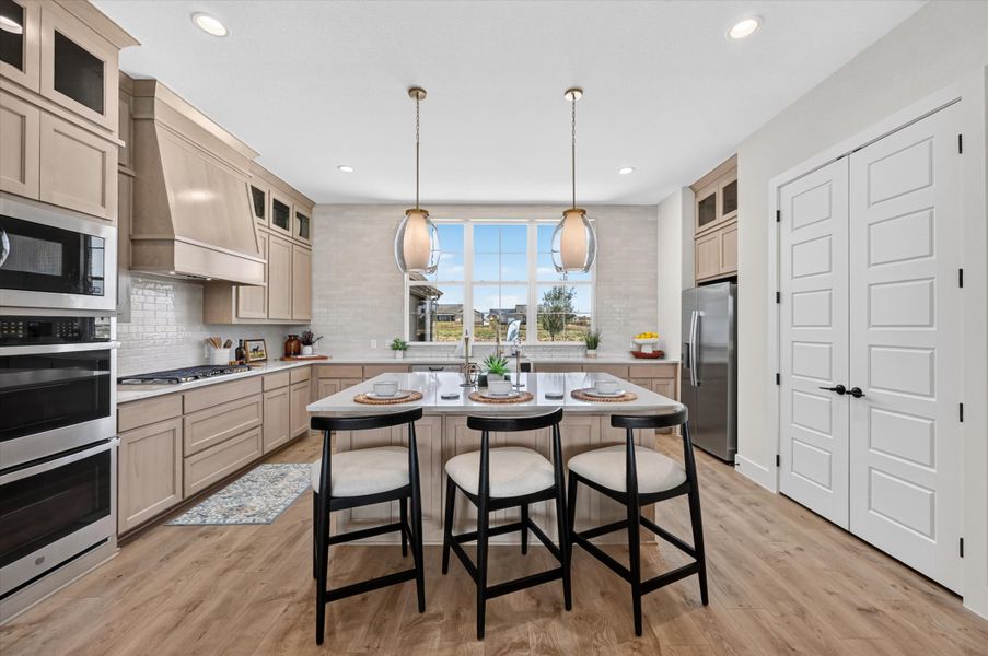 Furnished interior in a model home at Paloma Ranches in Justin (Image 8).