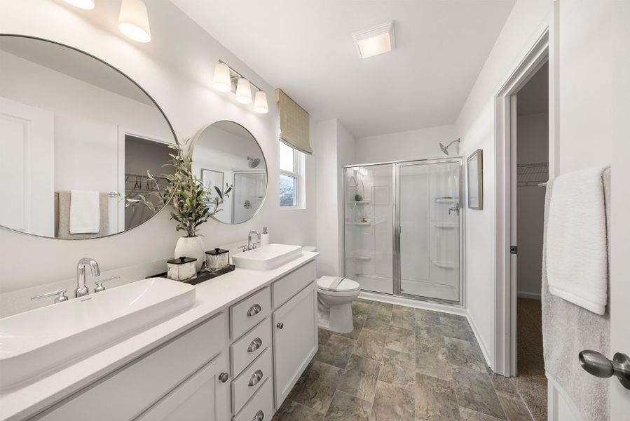 Furnished interior in a model home at Murray Heights in Winston-Salem (Image 17).