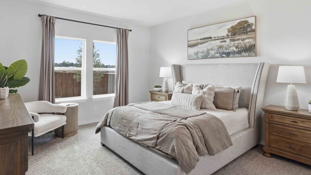 Furnished interior in a model home at Blaire Lake in Tyler (Image 27).