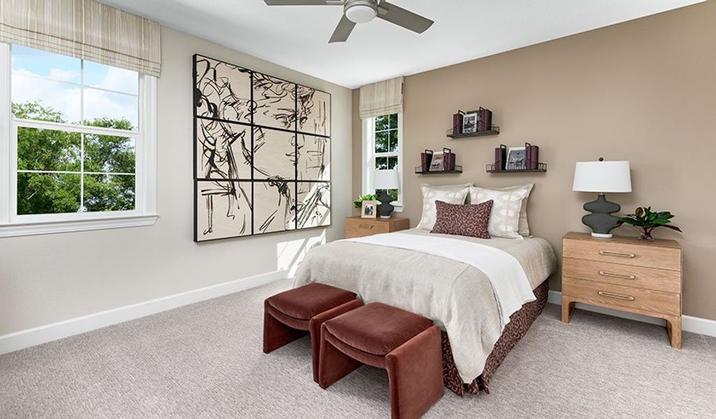 Furnished interior in a model home at Bongard Estates in Clermont (Image 14).