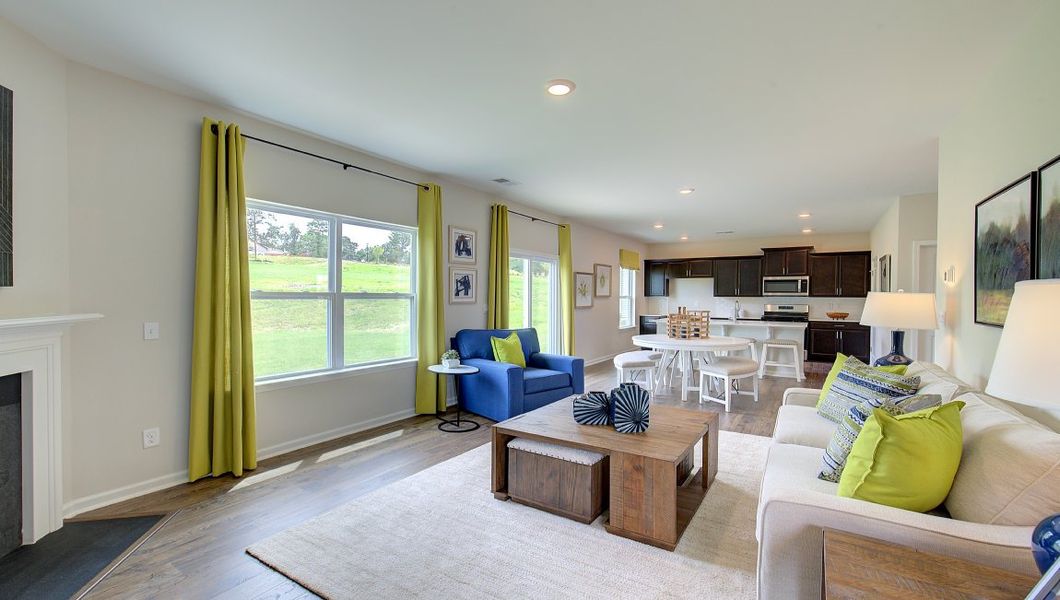 Furnished interior in a model home at Tap Root Farms in Fletcher (Image 14).