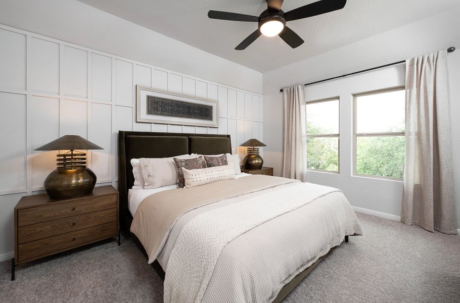 Furnished interior in a model home at The Trails at Carmel 40s in Pflugerville (Image 7).