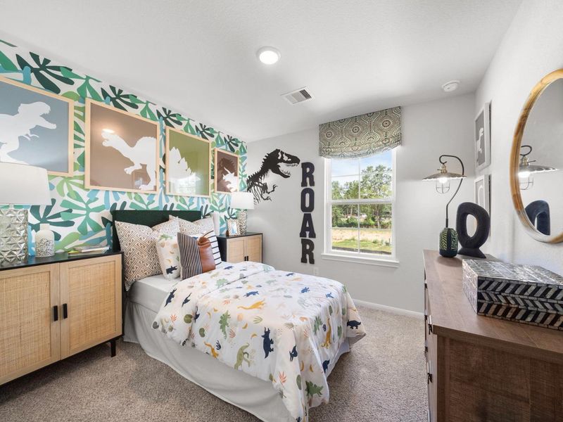 Furnished interior in a model home at Caney Creek Place in Conroe (Image 24).