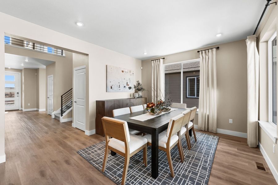 Furnished interior in a model home at Trumark Homes at Tanterra in Parker (Image 9).