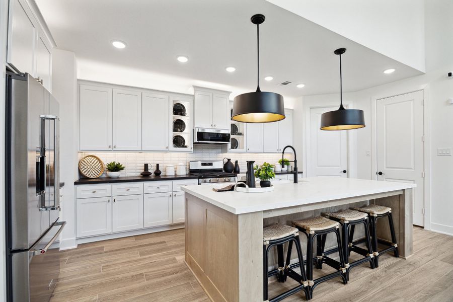 Furnished interior in a model home at Sienna - 45' in Missouri City (Image 16).