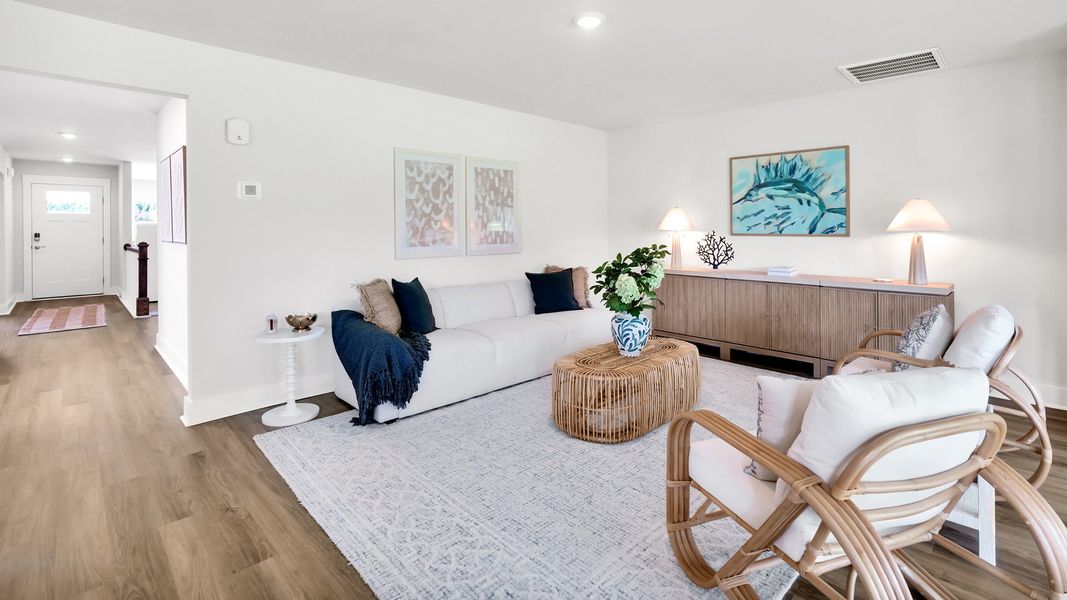 Furnished interior in a model home at Merchant Point in Jacksonville (Image 7).