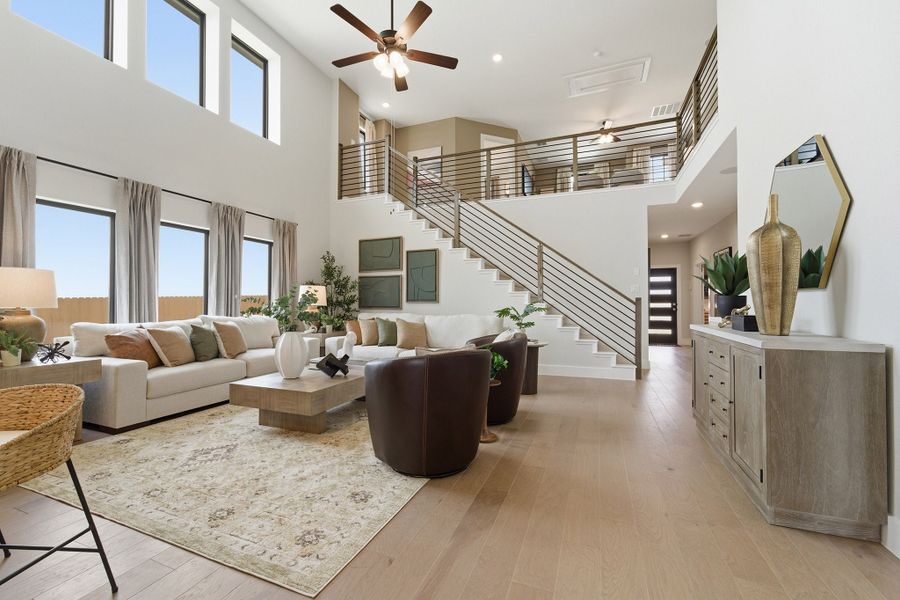 Furnished interior in a model home at Morgan Meadows in San Antonio (Image 25). Furnished interior in a model home at Morgan Meadows in San Antonio (Image 25).