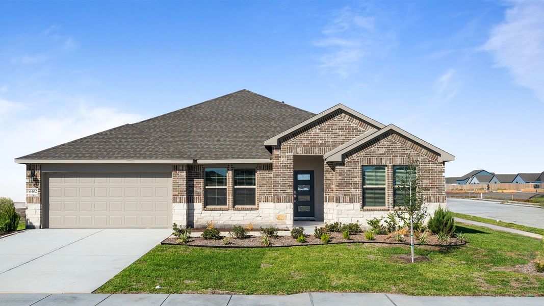Front exterior of a home in the King's Landing community, located in Corpus Christi, TX (Image 1).