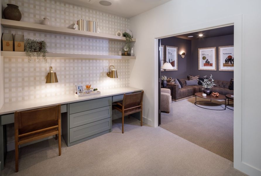 Furnished interior in a model home at Two Step Farm in Montgomery (Image 24).