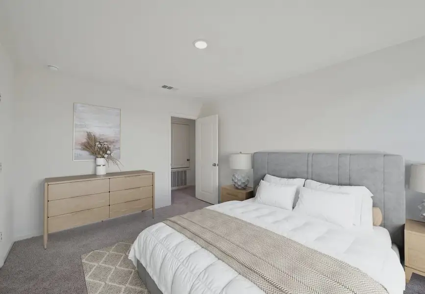 Furnished interior in a model home at Royal Pines in Porter (Image 9).