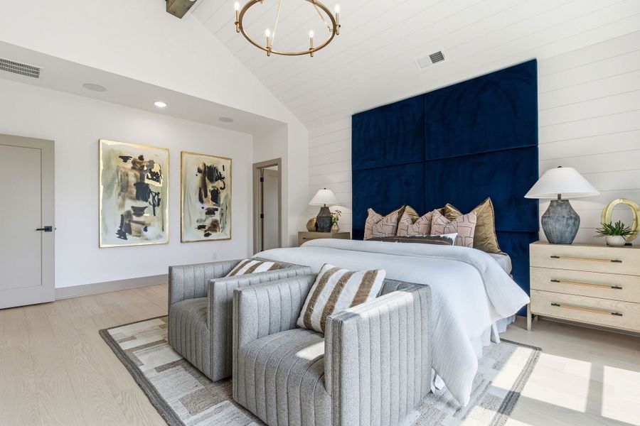 Furnished interior in a model home at Meadow Brook Farms in Cumming (Image 26).