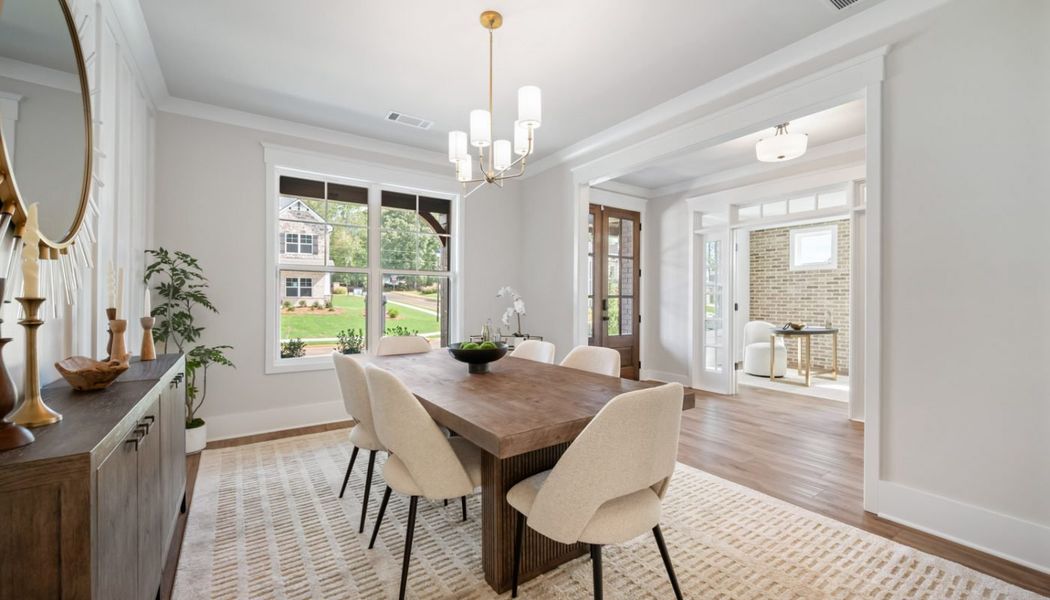 Furnished interior in a model home at Ponderosa Farms Manor in Gainesville (Image 5). Furnished interior in a model home at Ponderosa Farms Manor in Gainesville (Image 5).