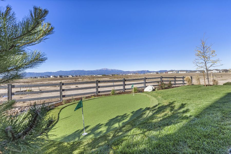 Plan C411 - American Legend Homes' Model in Sterling Ridge - Views from backyard