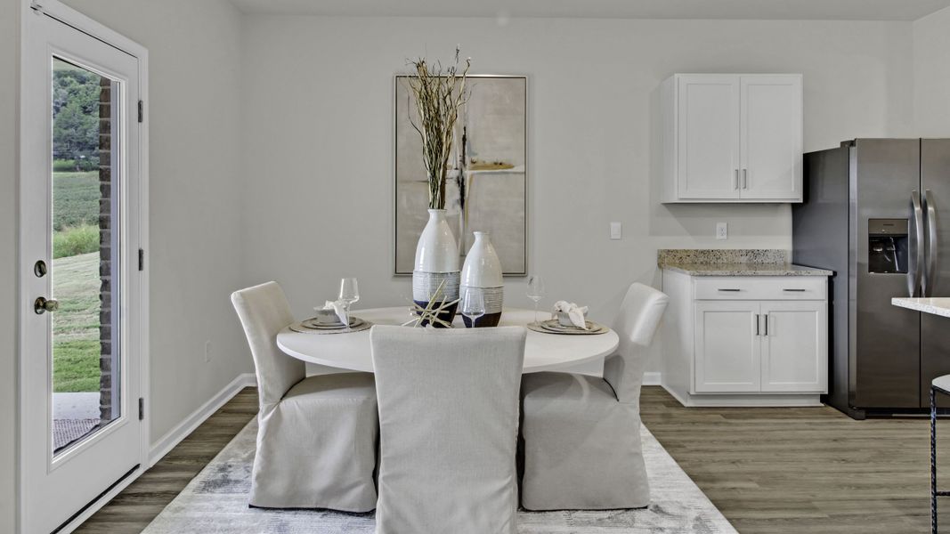 Furnished interior in a model home at Bailey Park in Fayetteville (Image 24).