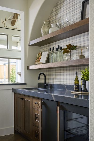 Furnished interior in a model home at Park Place - 80' Lots in Prosper (Image 22).