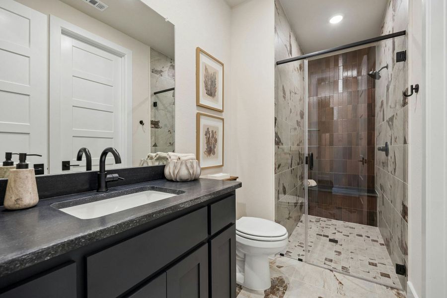 Furnished interior in a model home at Discovery Lakes in Rockwall (Image 48).