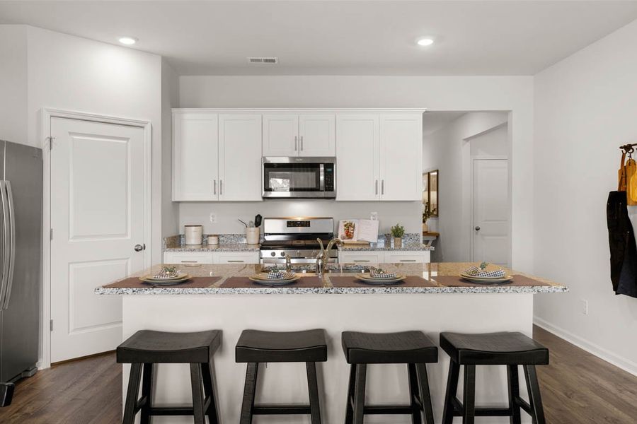 Furnished interior in a model home at Chukker Creek Landing in Aiken (Image 5). Furnished interior in a model home at Chukker Creek Landing in Aiken (Image 5).