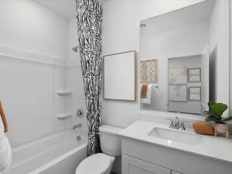 Furnished interior in a model home at Allure Vista Estate Series in Buckeye (Image 19). Furnished interior in a model home at Allure Vista Estate Series in Buckeye (Image 19).