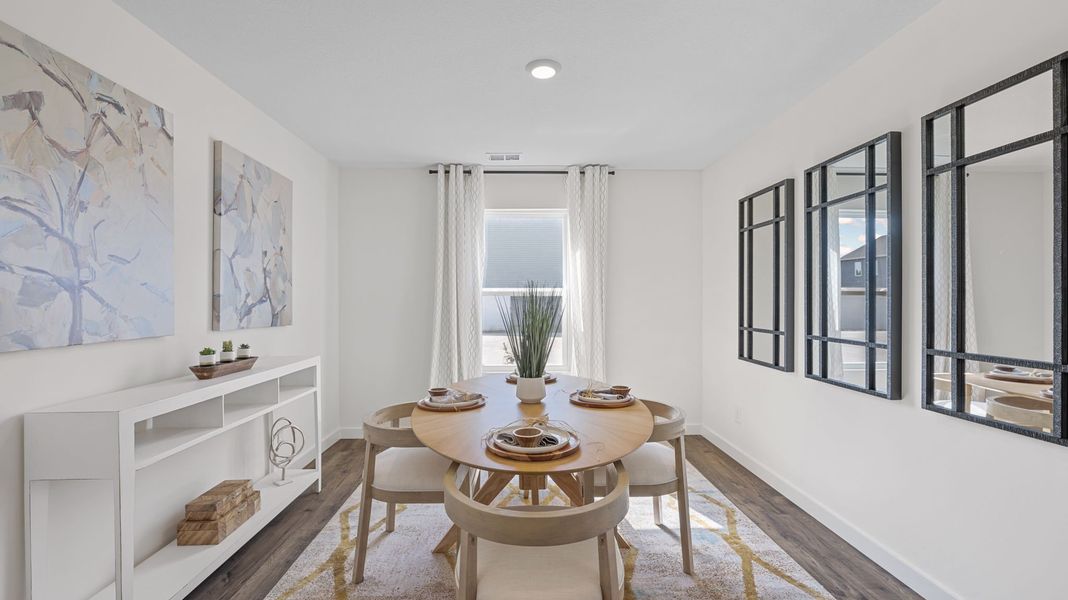 Furnished interior in a model home at Powell Meadows in Cleveland (Image 4).