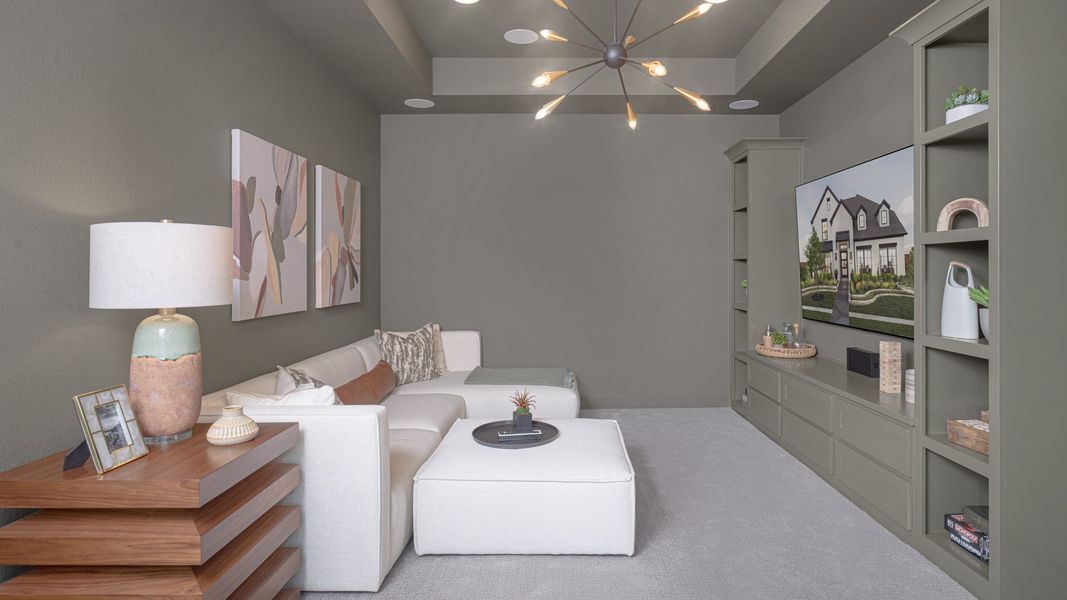 Furnished interior in a model home at Walsh 50' in Fort Worth (Image 12).