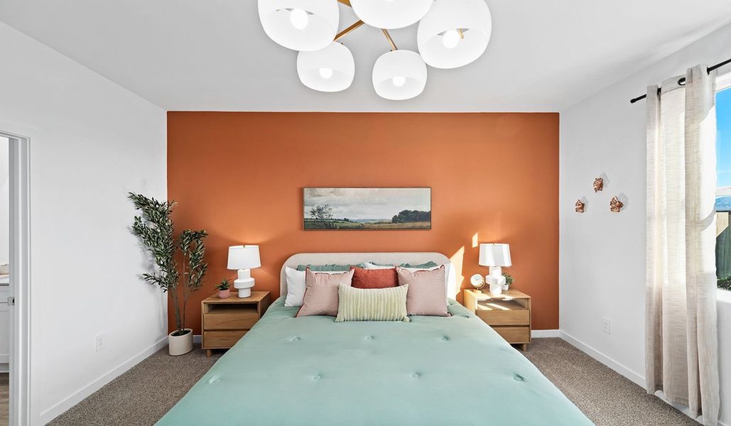 Furnished interior in a model home at Entrada Del Toro at Rancho Sahuarita in Sahuarita (Image 24).