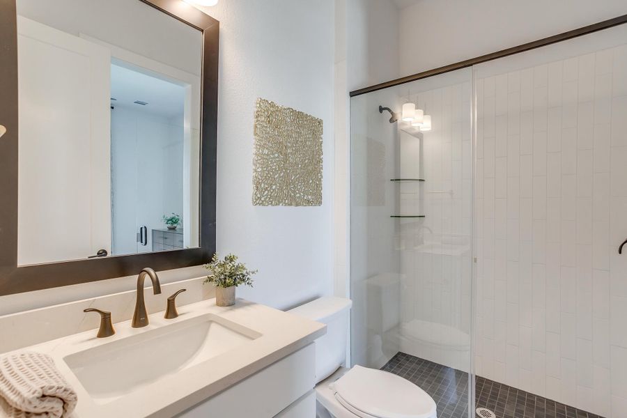 Furnished interior in a model home at Ten Mile Creek in Celina (Image 77).