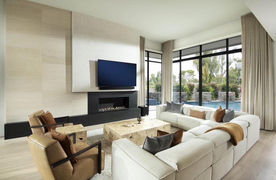 Furnished interior in a model home at Ironwood Golf Villas in Paradise Valley (Image 6).