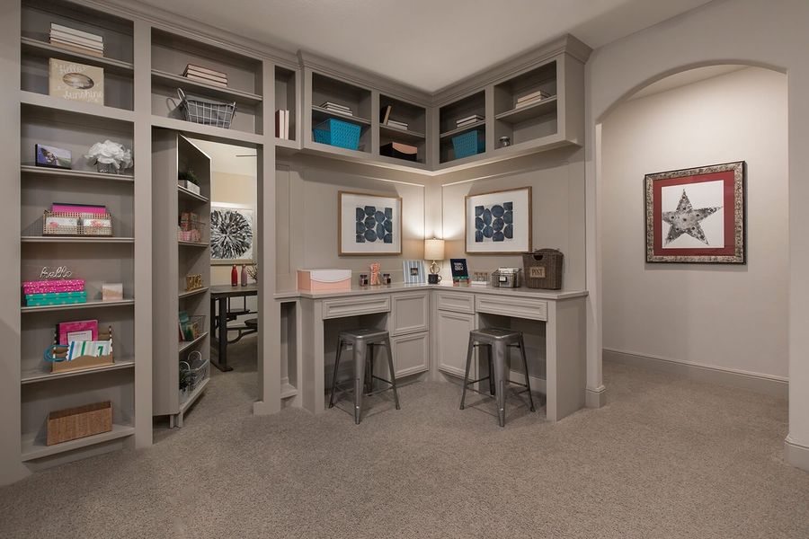 Furnished interior in a model home at Towne Lake 80' in Cypress (Image 24). Furnished interior in a model home at Towne Lake 80' in Cypress (Image 24).