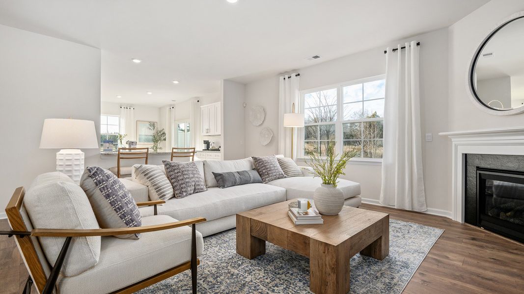 Furnished interior in a model home at The Reserve at Stoney Creek in Whitsett (Image 11).