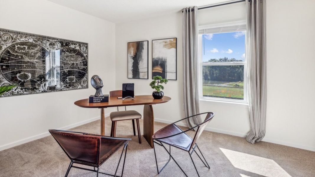 Furnished interior in a model home at Sharps Glen in Seymour (Image 12).