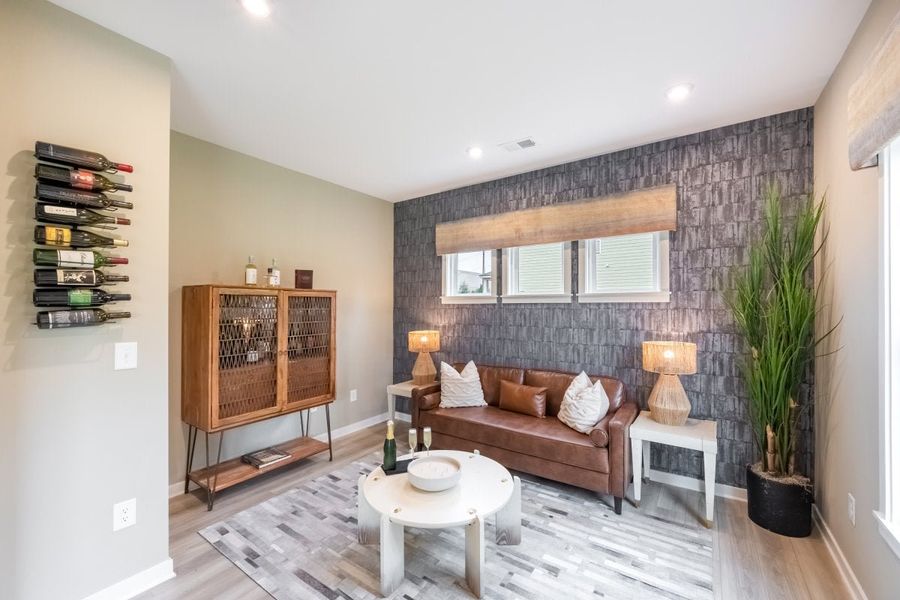 Furnished interior in a model home at Three Rivers in Rome (Image 30).