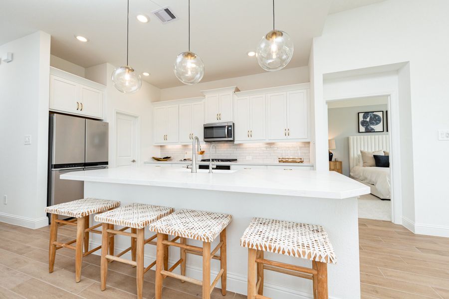 Furnished interior in a model home at Elyson in Katy (Image 5).
