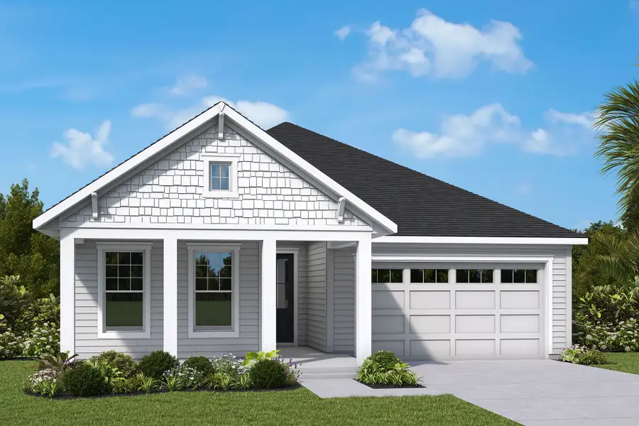 Front exterior of a home in the Woodlyn at Wildlight – Signature Series community, located in Yulee, FL (Image 4). Front exterior of a home in the Woodlyn at Wildlight – Signature Series community, located in Yulee, FL (Image 4).