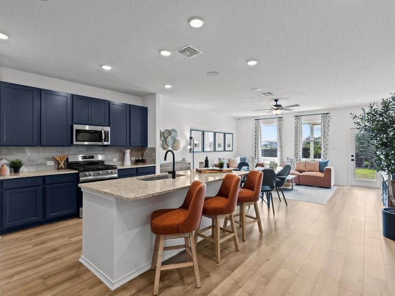 Furnished interior in a model home at Hickory Ridge in Elmendorf (Image 5).