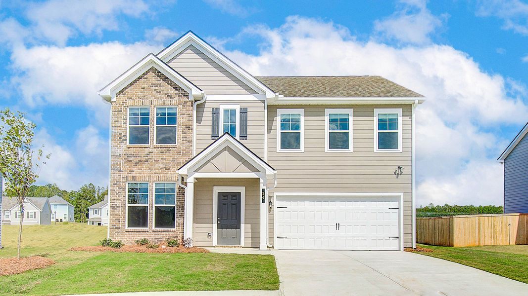 Front exterior of a home in the Chapel Hill community, located in Newnan, GA (Image 2).