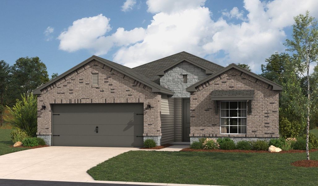 Front exterior of a home in the La Cima community, located in San Marcos, TX (Image 4).