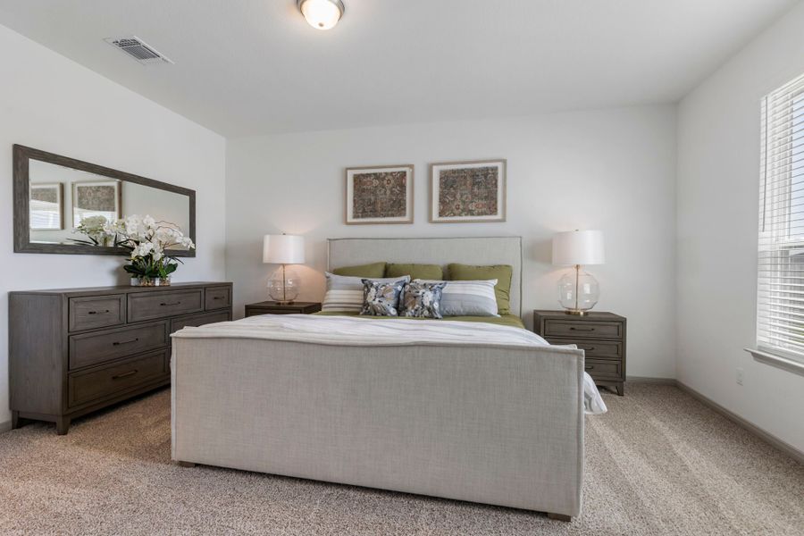 Furnished interior in a model home at Eastern Wells in Jarrell (Image 31). Furnished interior in a model home at Eastern Wells in Jarrell (Image 31).