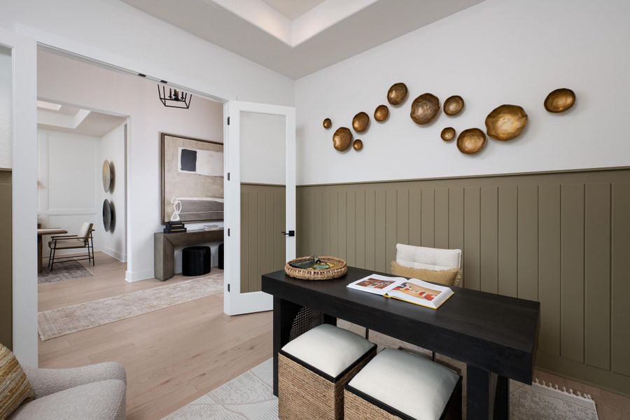 Furnished interior in a model home at Waldsanger in New Braunfels (Image 4).