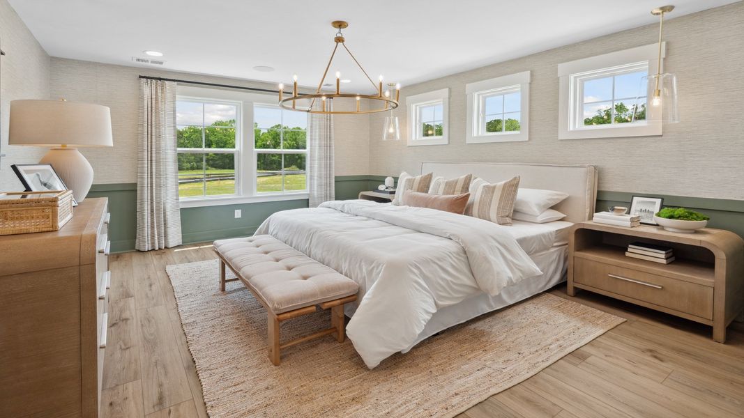 Furnished interior in a model home at Creekside at Andrews in Summerville (Image 15).