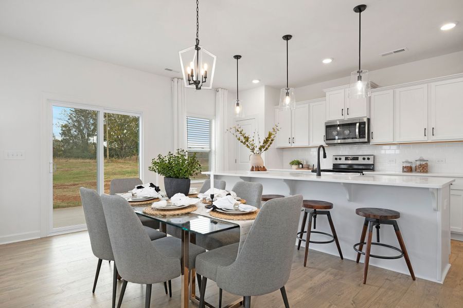Furnished interior in a model home at Swaim Meadows in Winston-Salem (Image 2).