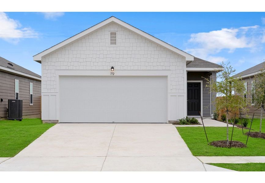 Front exterior of a home in the Hennersby Hollow community, located in San Antonio, TX (Image 9).
