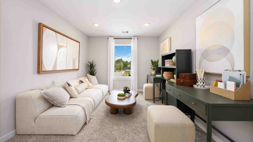 Furnished interior in a model home at Pinehaven in Houston (Image 9).