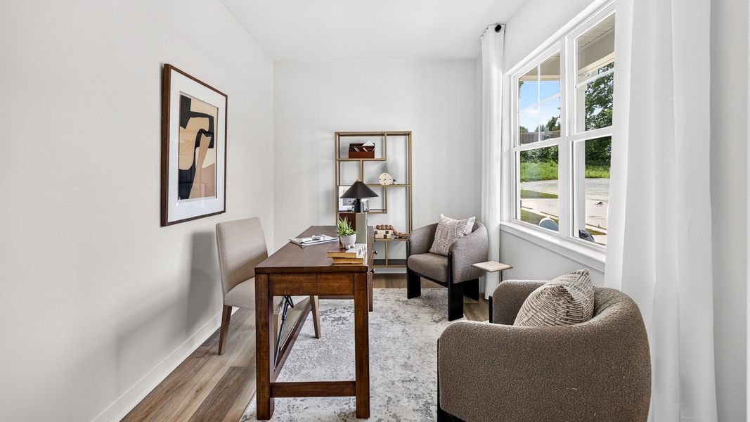 Furnished interior in a model home at Logan Farms in Mooresville (Image 20).