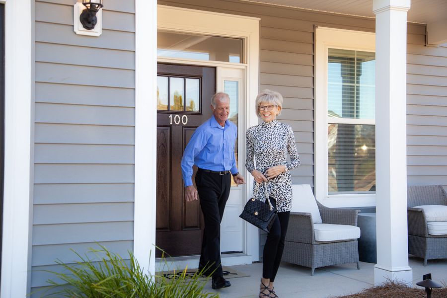 Furnished interior in a model home at Watkins Landing in Kernersville (Image 3).
