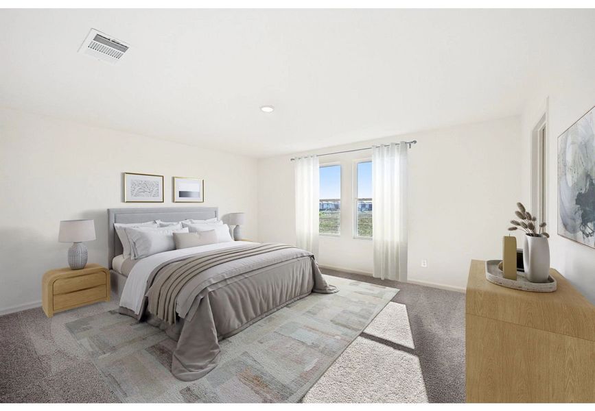 Furnished interior in a model home at Pelham Square in Deland (Image 5). Furnished interior in a model home at Pelham Square in Deland (Image 5).