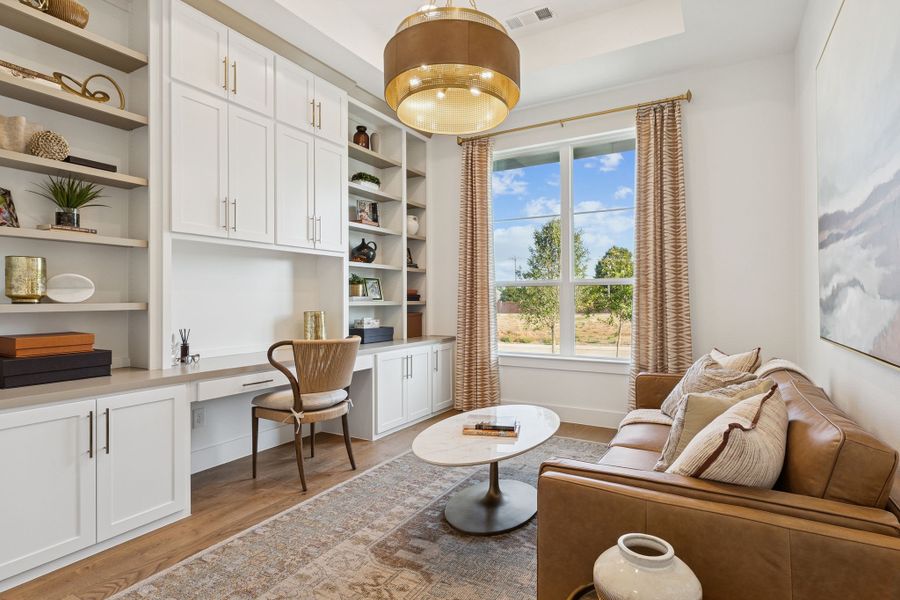 Plan 1640 Home Office - Bella Casa Model Photo Plan 1640 Home Office - Bella Casa Model Photo