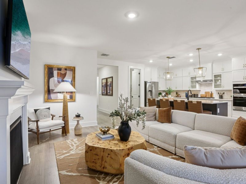 Furnished interior in a model home at Station Hill - Estate Series in Franklin (Image 7).